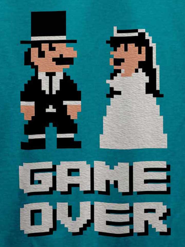 8-bit-junggesellen-game-over-t-shirt tuerkis 4
