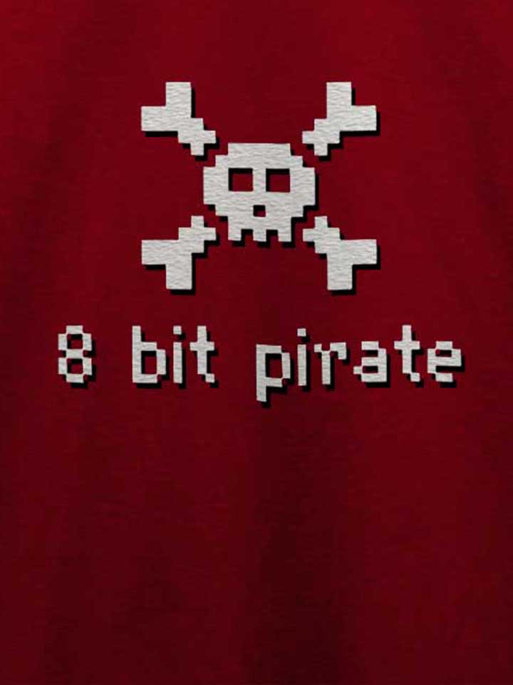 8-bit-pirate-t-shirt bordeaux 4