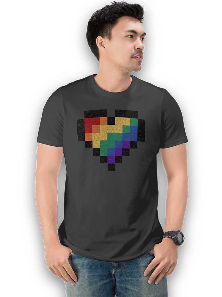 8-bit-rainbow-heart-t-shirt dunkelgrau 2