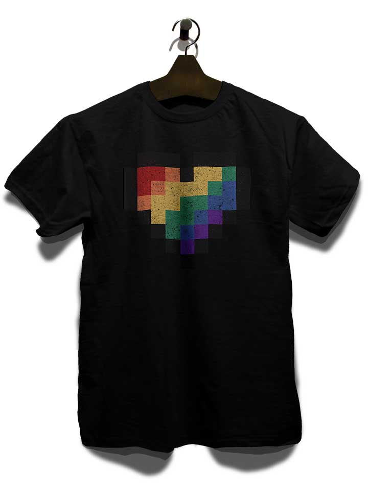8-bit-rainbow-heart-t-shirt schwarz 3