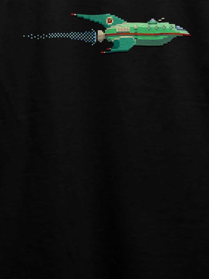 8-bit-spaceship-t-shirt schwarz 4