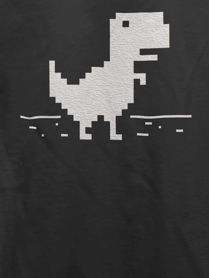 8-bit-t-rex-t-shirt dunkelgrau 4