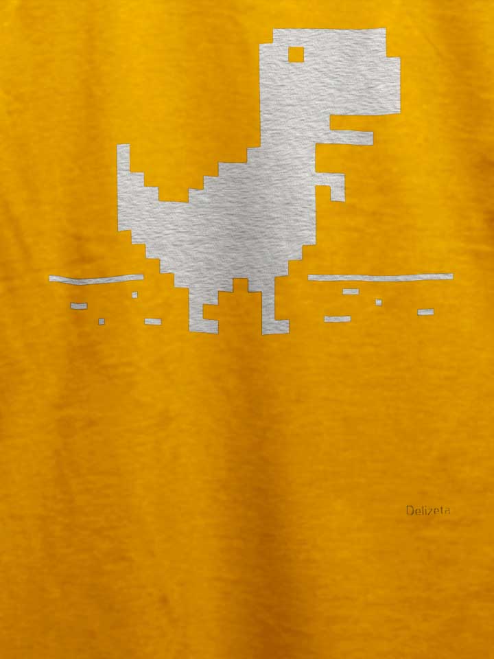 8-bit-t-rex-t-shirt gelb 4