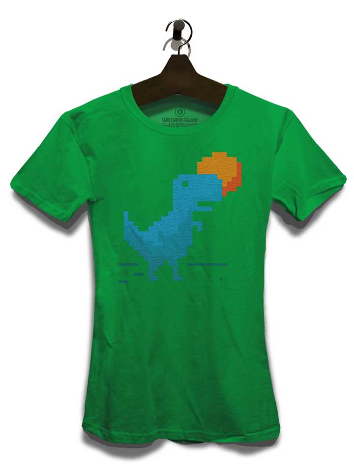 8-bitt-rex-and-sun-pixel-damen-t-shirt gruen 3