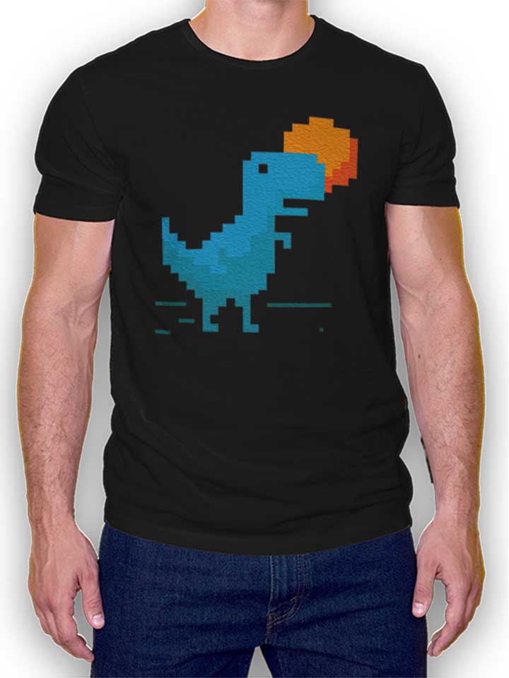 8-bitt-rex-and-sun-pixel-t-shirt schwarz 1