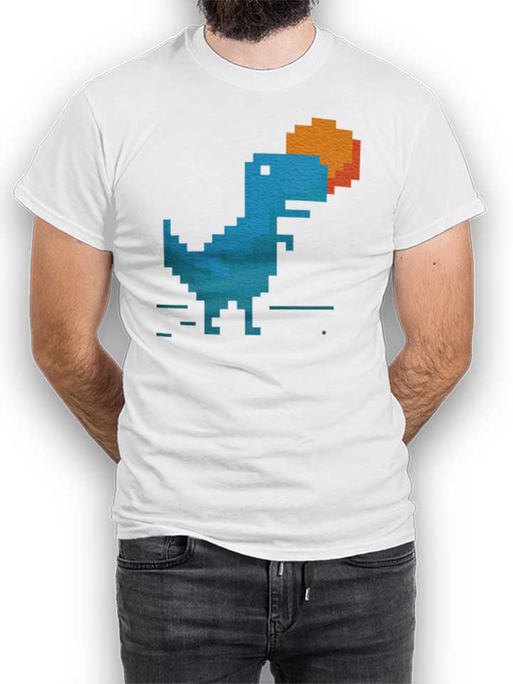 8-bitt-rex-and-sun-pixel-t-shirt weiss 1