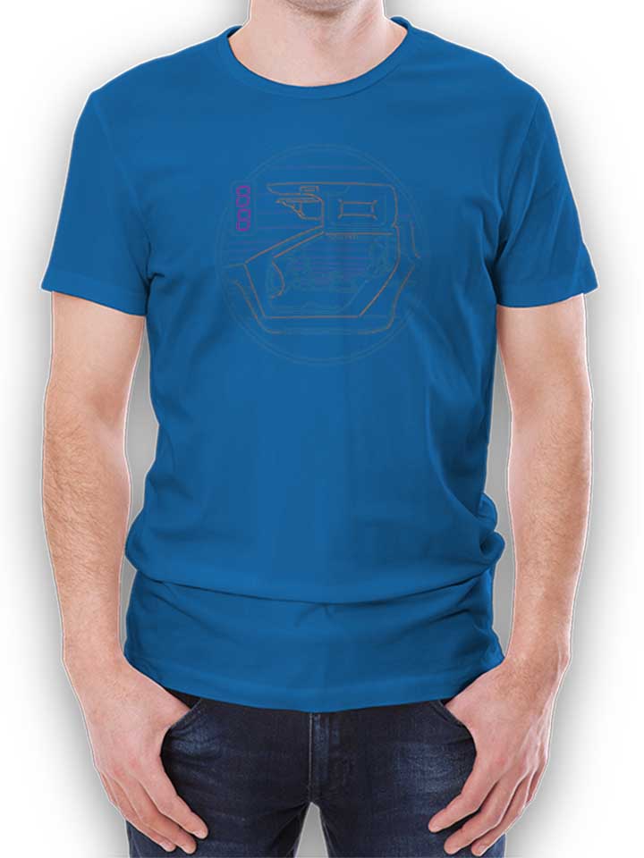 88 Mph Neon Retro T-Shirt royal-blue L
