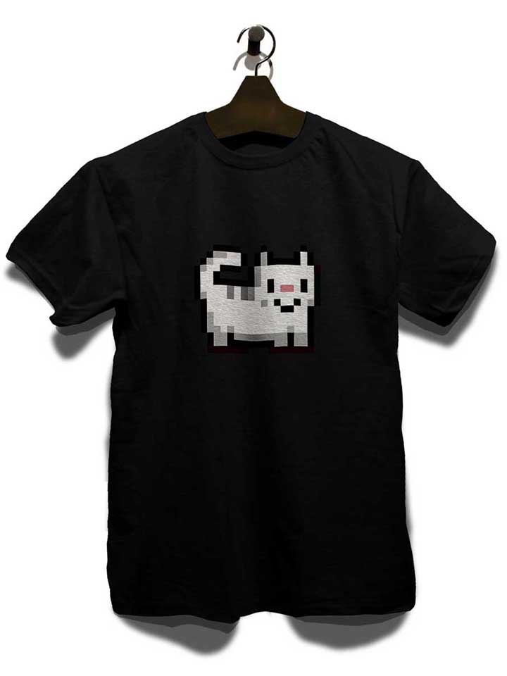 8bit-cat-t-shirt schwarz 3