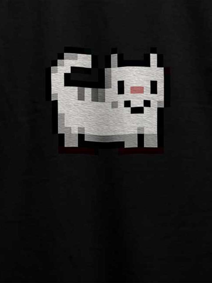 8bit-cat-t-shirt schwarz 4