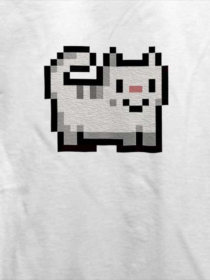 8bit-cat-t-shirt weiss 4