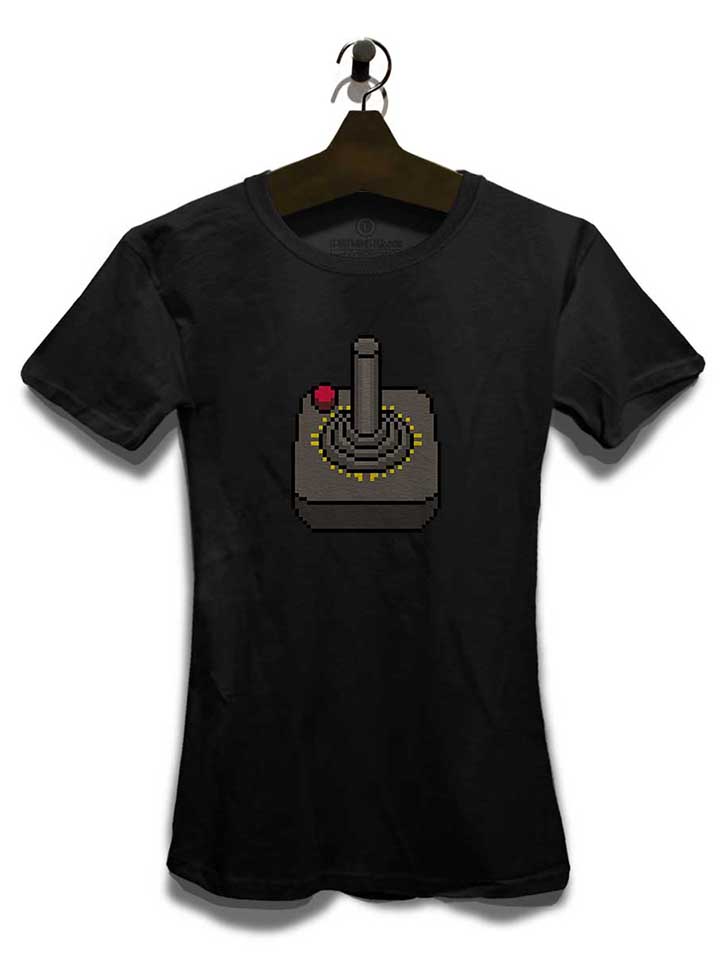 8bit-oldschool-controler-damen-t-shirt schwarz 3
