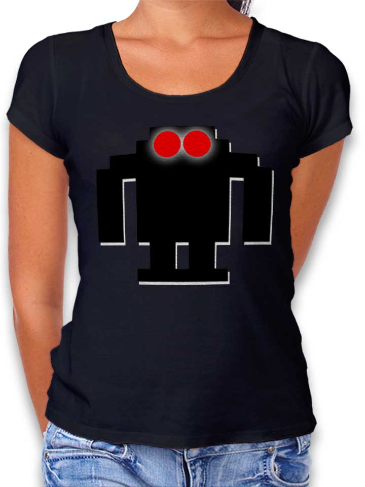 8Bit Robot Damen T-Shirt schwarz L