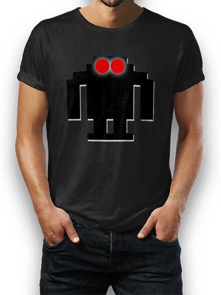 8Bit Robot Kinder T-Shirt schwarz 110 / 116