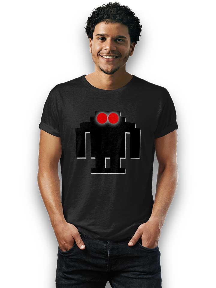 8bit-robot-t-shirt schwarz 2
