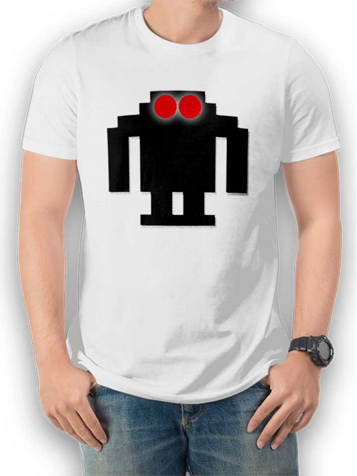 8Bit Robot T-Shirt weiss L