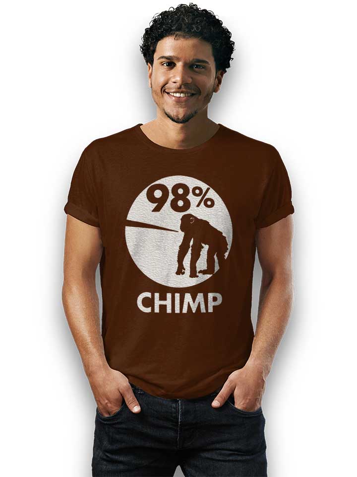 98-prozent-chimp-t-shirt braun 2