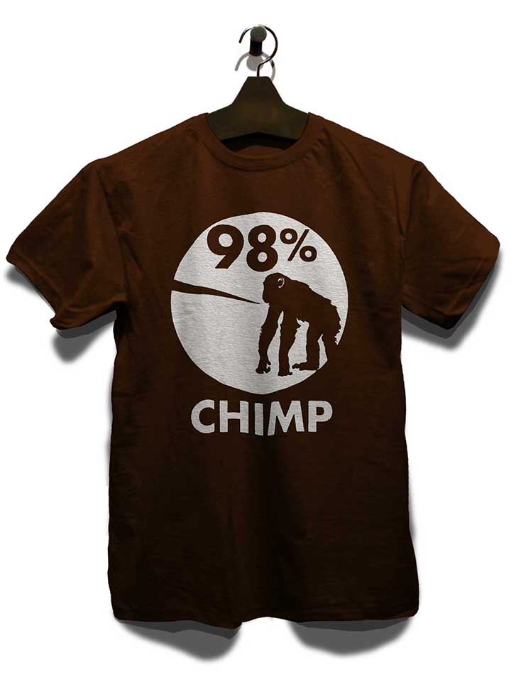 98-prozent-chimp-t-shirt braun 3