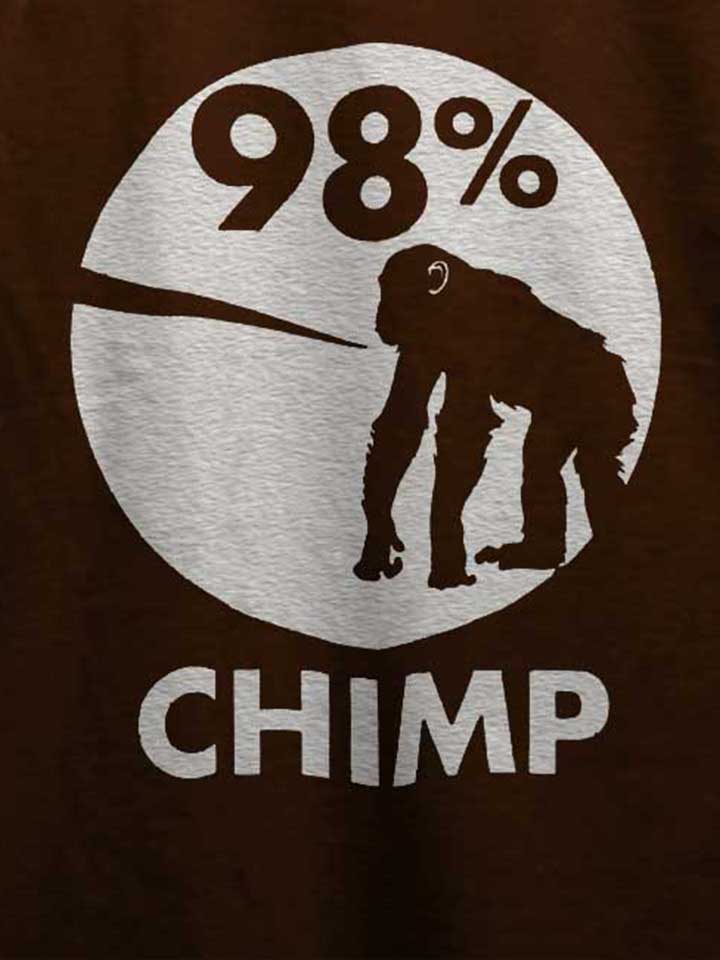 98-prozent-chimp-t-shirt braun 4