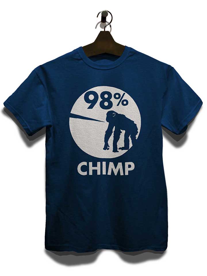 98-prozent-chimp-t-shirt dunkelblau 3