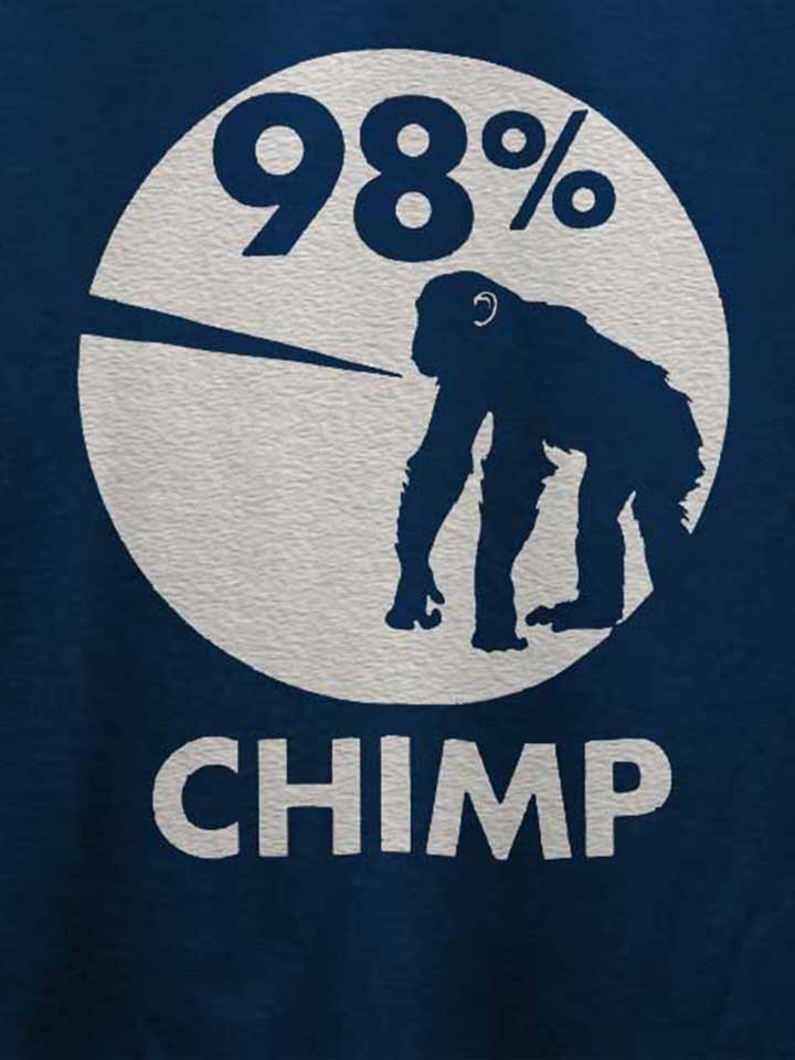 98-prozent-chimp-t-shirt dunkelblau 4