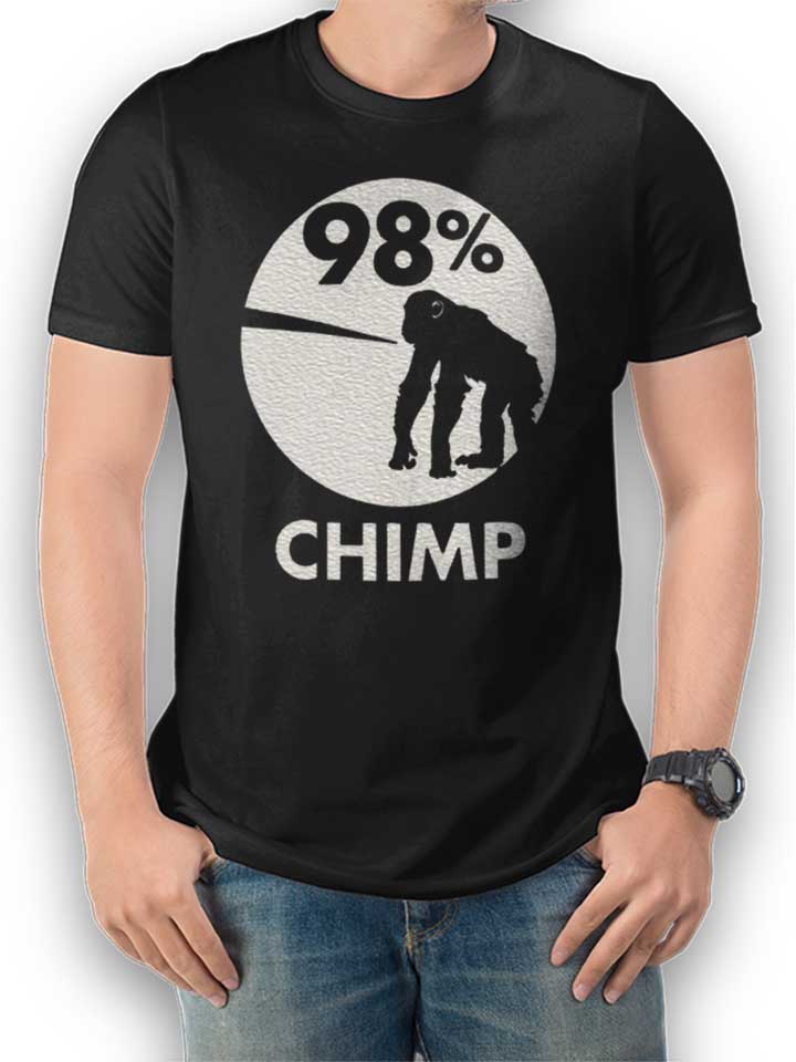 98-prozent-chimp-t-shirt schwarz 1