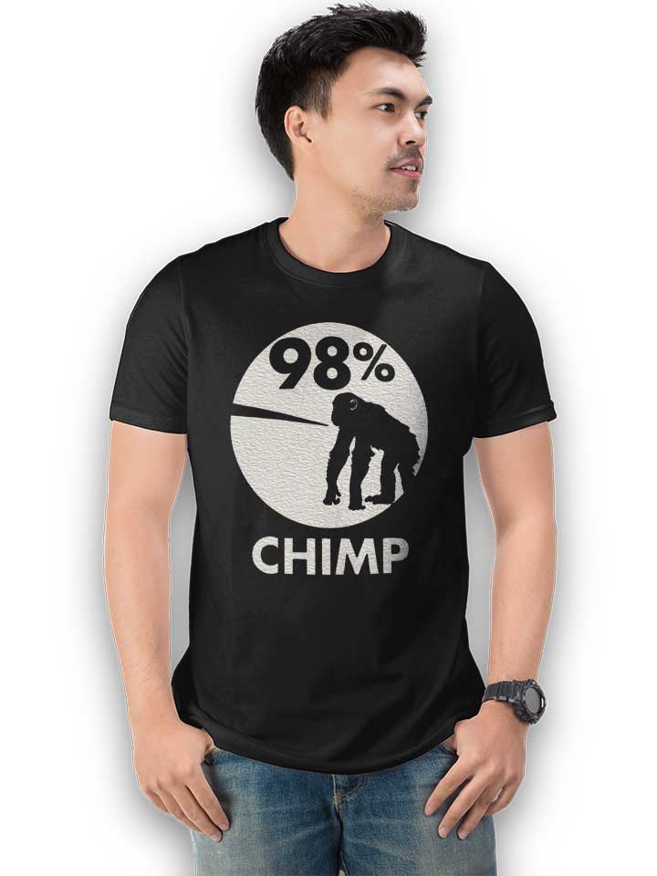 98-prozent-chimp-t-shirt schwarz 2