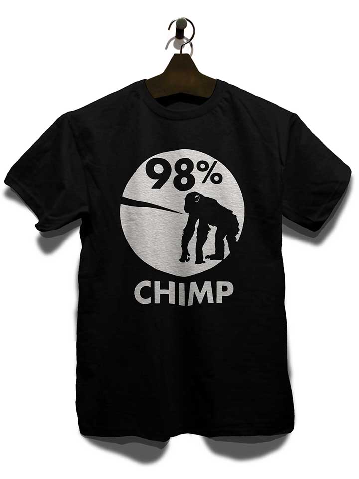 98-prozent-chimp-t-shirt schwarz 3