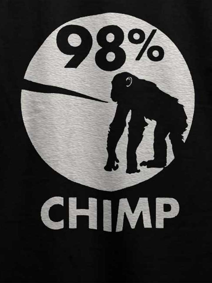 98-prozent-chimp-t-shirt schwarz 4