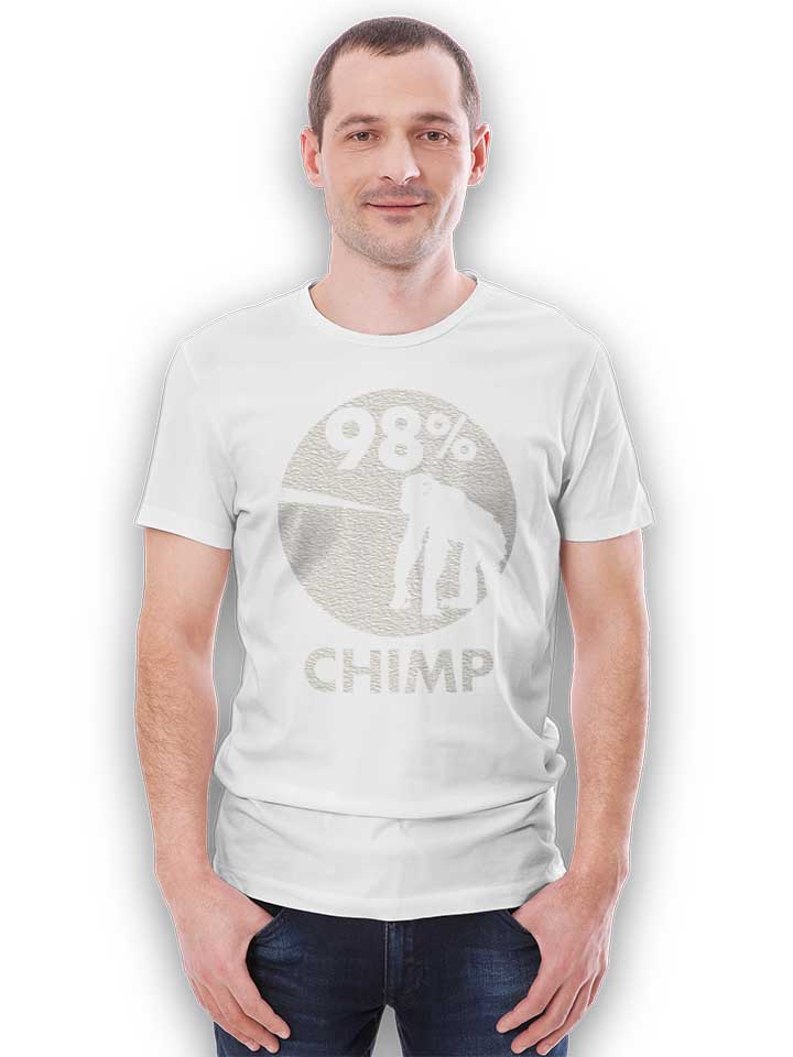 98-prozent-chimp-t-shirt weiss 2