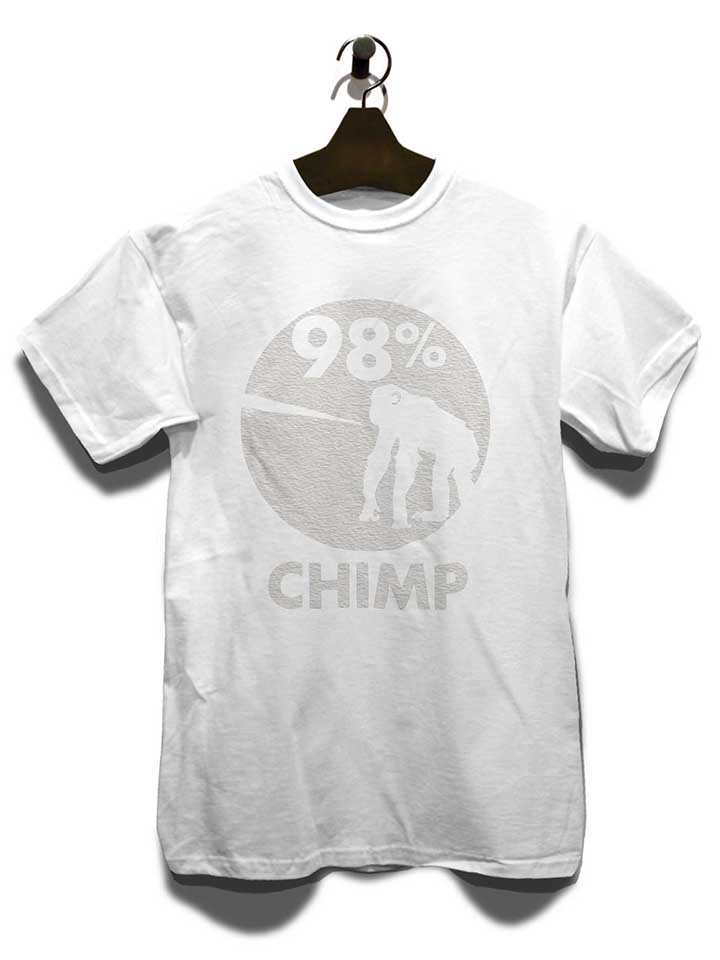 98-prozent-chimp-t-shirt weiss 3