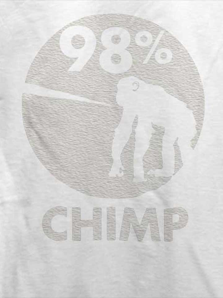 98-prozent-chimp-t-shirt weiss 4