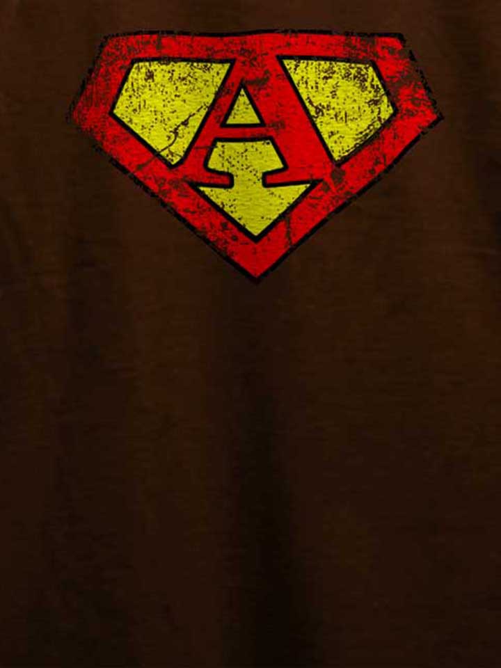 a-buchstabe-logo-vintage-t-shirt braun 4