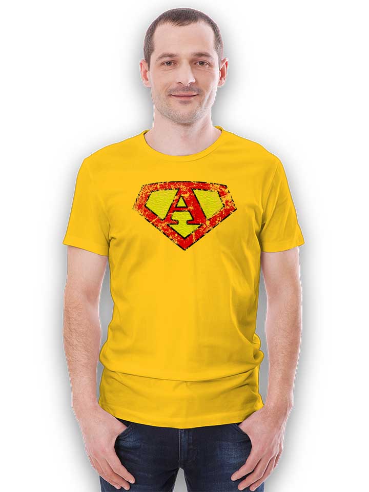 a-buchstabe-logo-vintage-t-shirt gelb 2