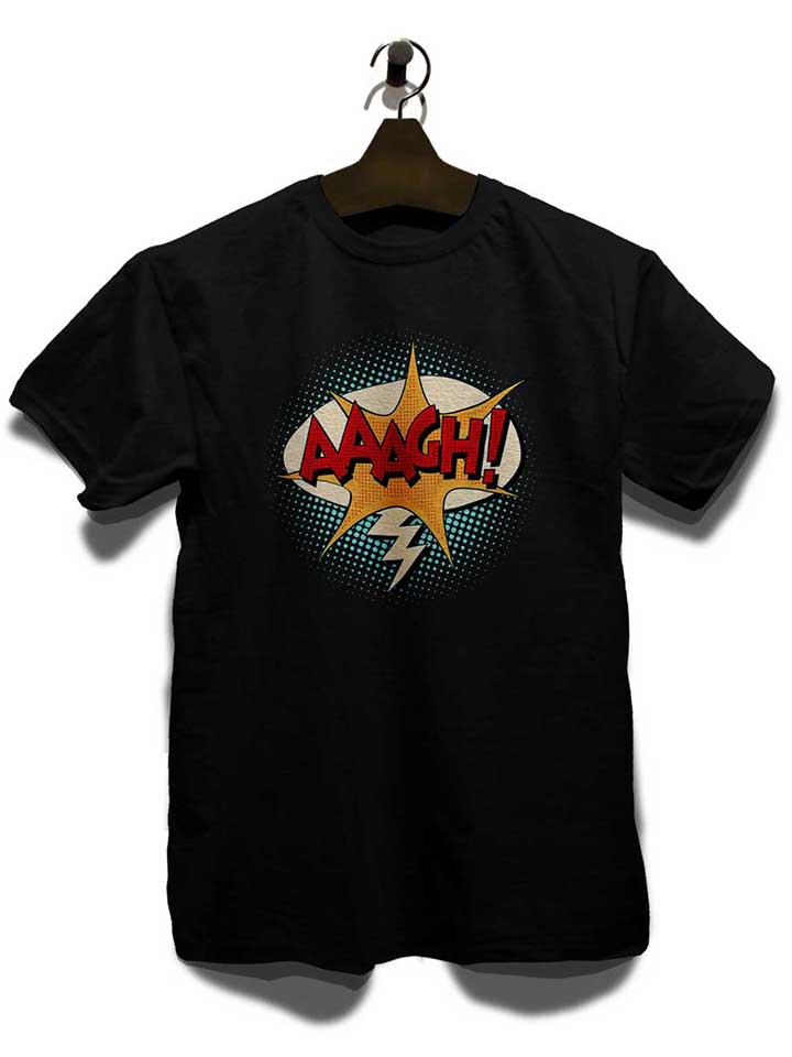 aaagh-comic-bubble-t-shirt schwarz 3
