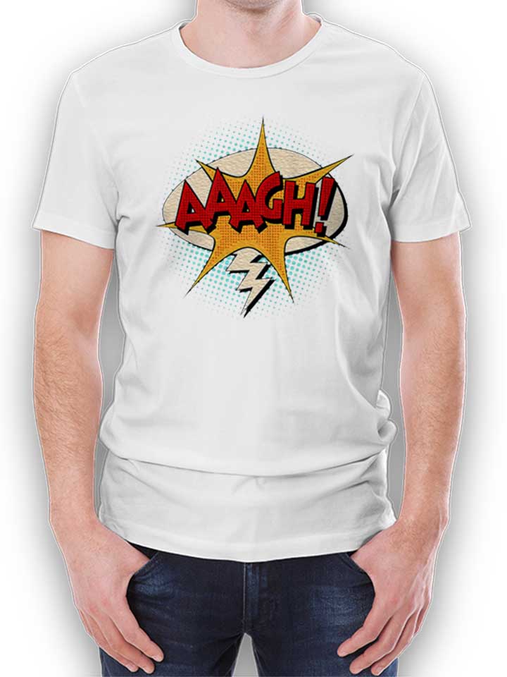 Aaagh Comic Bubble T-Shirt weiss L