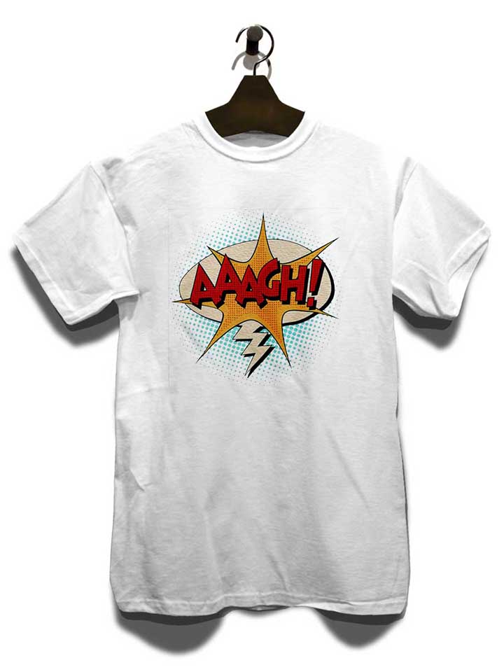 aaagh-comic-bubble-t-shirt weiss 3