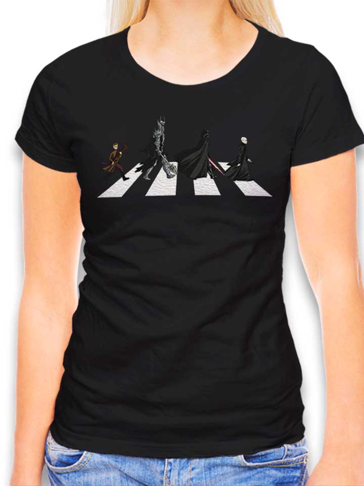 Abbey Road Villians Damen T-Shirt schwarz L