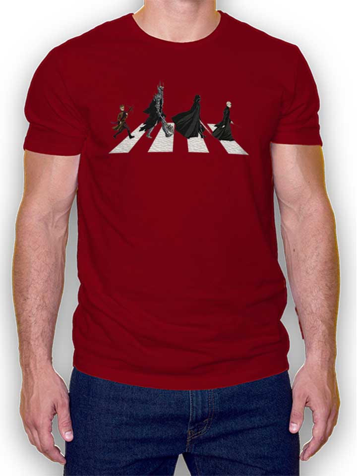 Abbey Road Villians T-Shirt bordeaux L