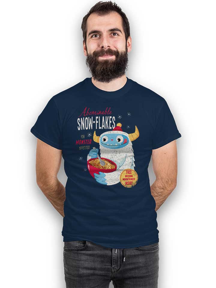 abominable-snow-flakes-t-shirt dunkelblau 2