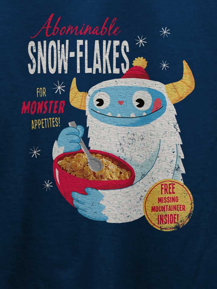 abominable-snow-flakes-t-shirt dunkelblau 4