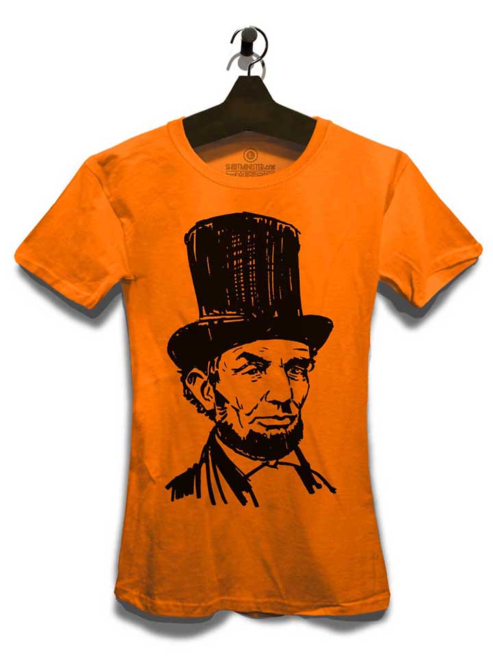 abraham-lincoln-damen-t-shirt orange 3