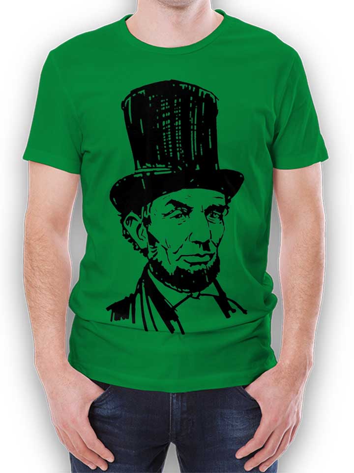 Abraham Lincoln T-Shirt gruen L