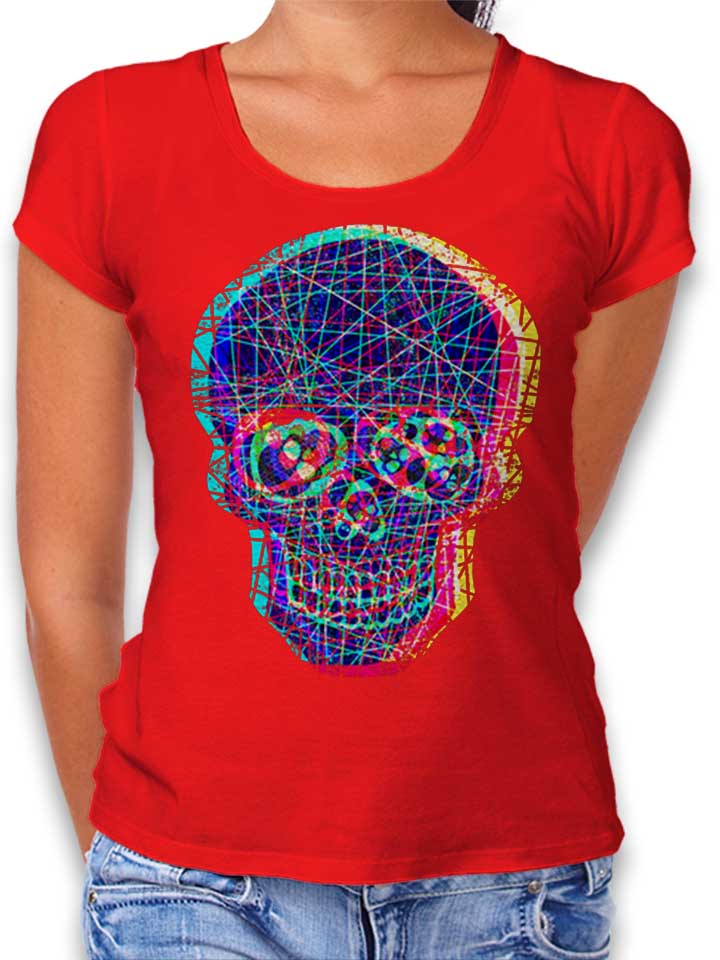 Acid Skull Damen T-Shirt rot L