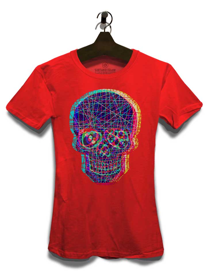 acid-skull-damen-t-shirt rot 3