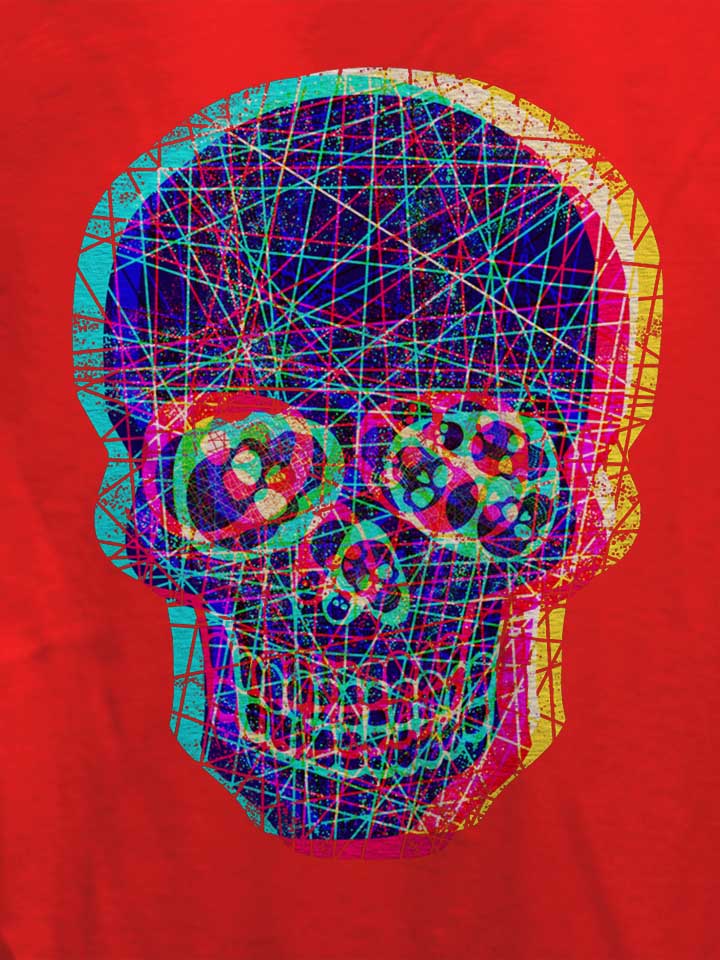 acid-skull-damen-t-shirt rot 4