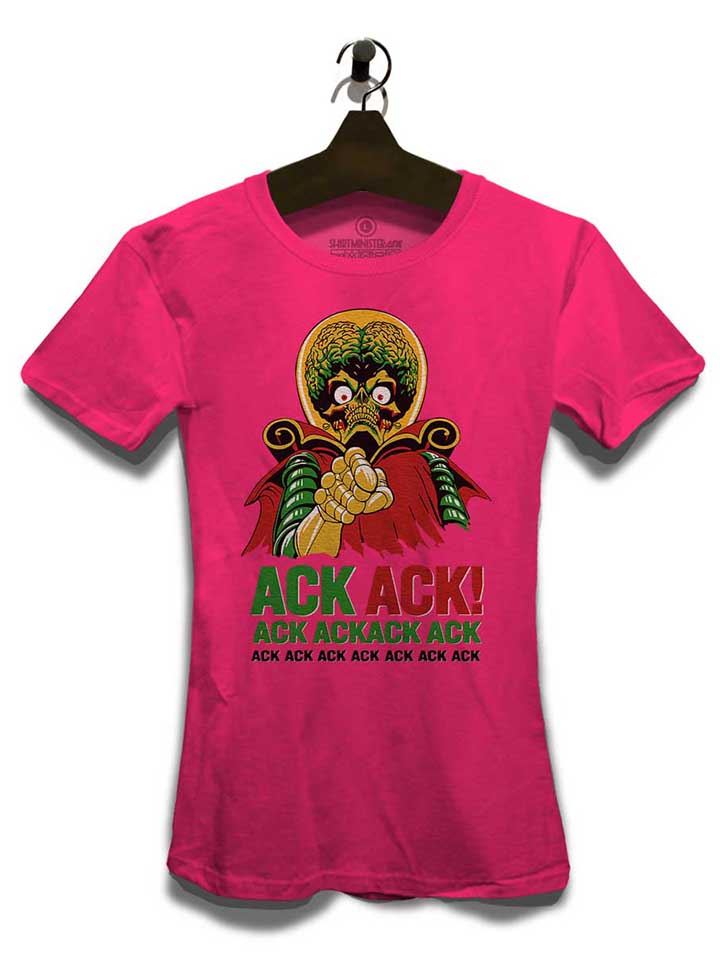 ack-ack-mars-attacks-damen-t-shirt fuchsia 3
