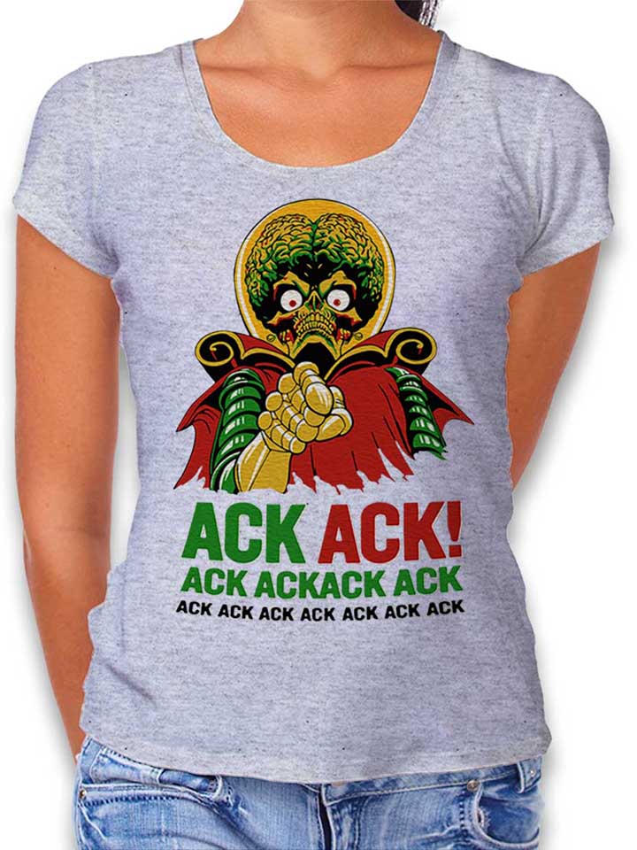 ack-ack-mars-attacks-damen-t-shirt grau-meliert 1