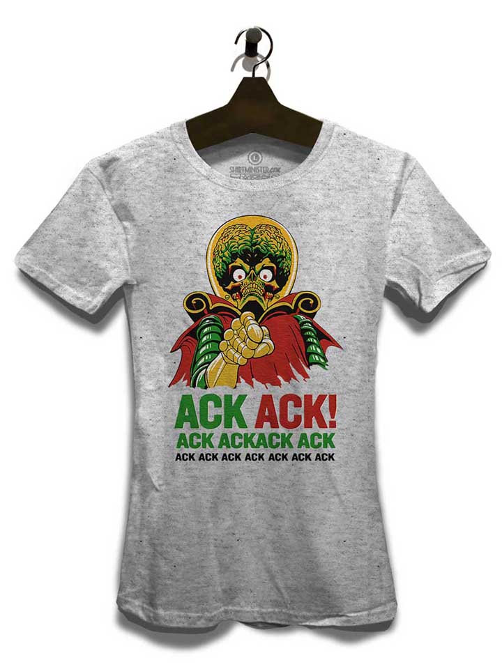 ack-ack-mars-attacks-damen-t-shirt grau-meliert 3