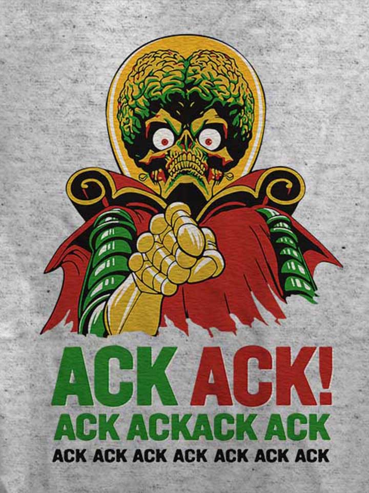 ack-ack-mars-attacks-damen-t-shirt grau-meliert 4