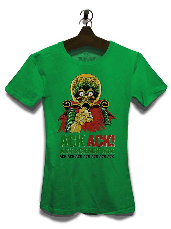 ack-ack-mars-attacks-damen-t-shirt gruen 3